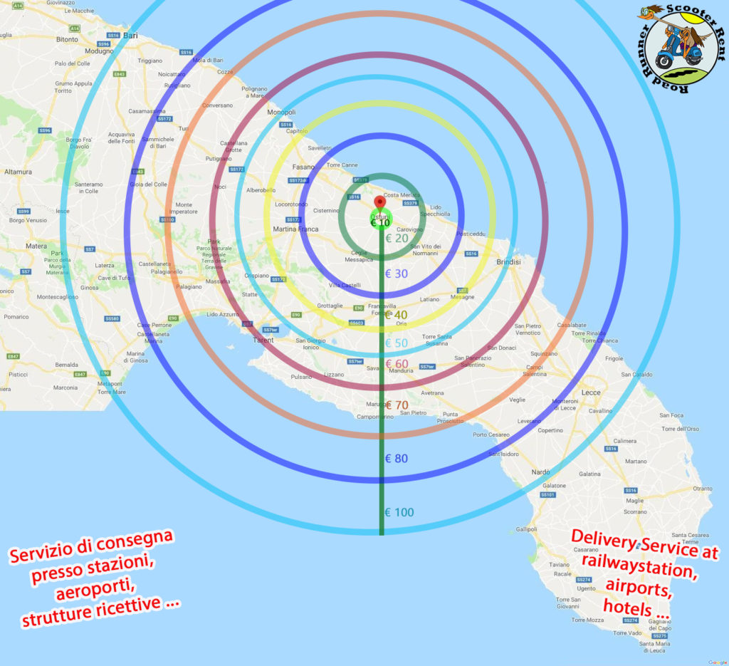 Consegna e ritiro mezzi - Road Runner Scooter Rent